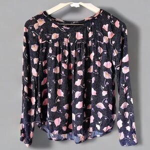 Loft spring Floral Blouse Long Sleeve XXSP